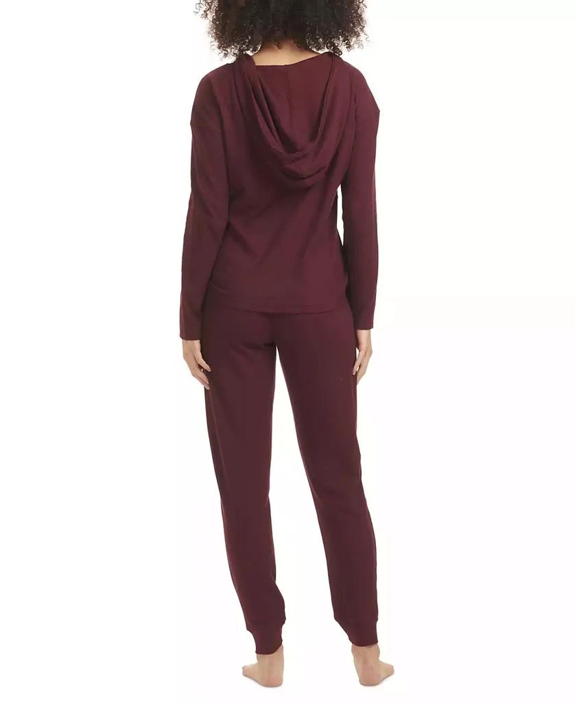 Tommy Hilfiger Women's Solid Knit Waffle Pajama Set 3