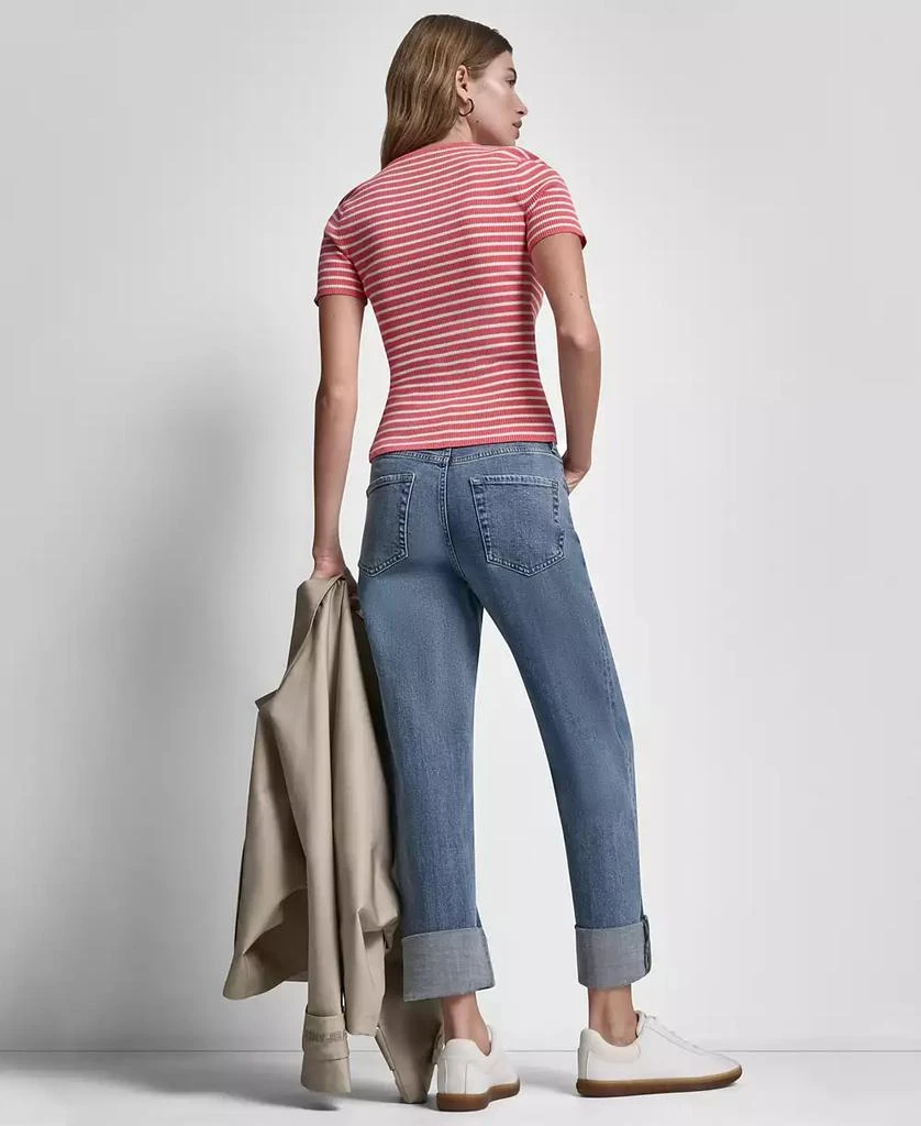 DKNY Women
s Short Single Breasted Dolman Sleeve Military Trench Jacket 10