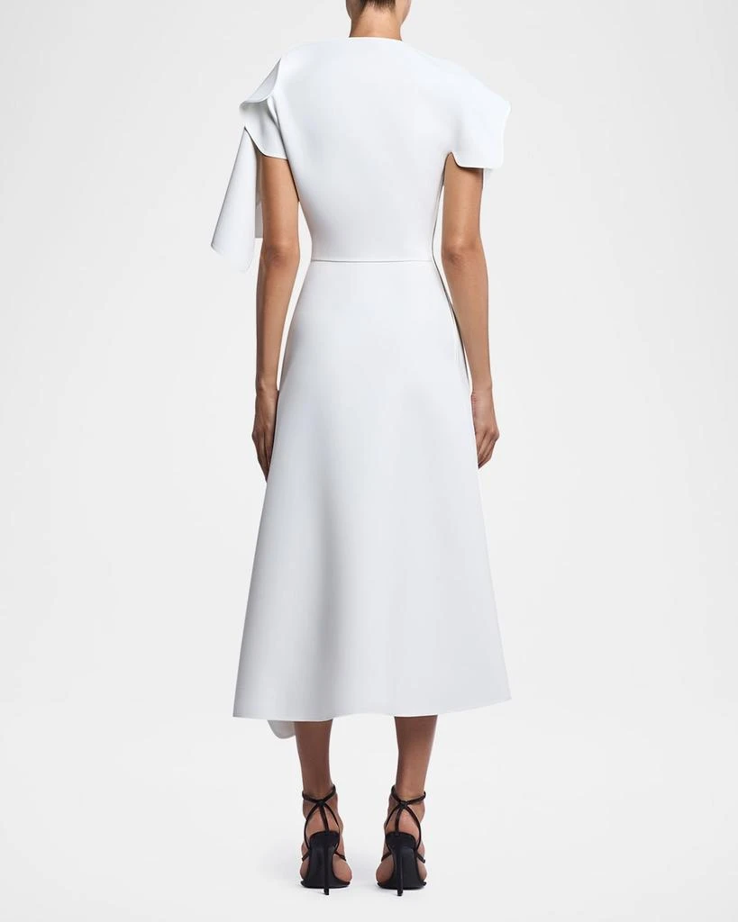 Maticevski Diadem Off-The-Shoulder Short-Sleeve Midi Dress 3
