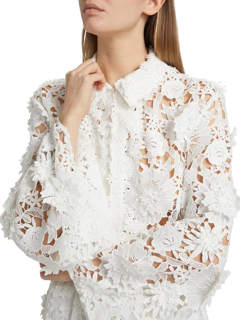 Aknvas Audrey Lace Bell-Sleeve Crop Jacket 6