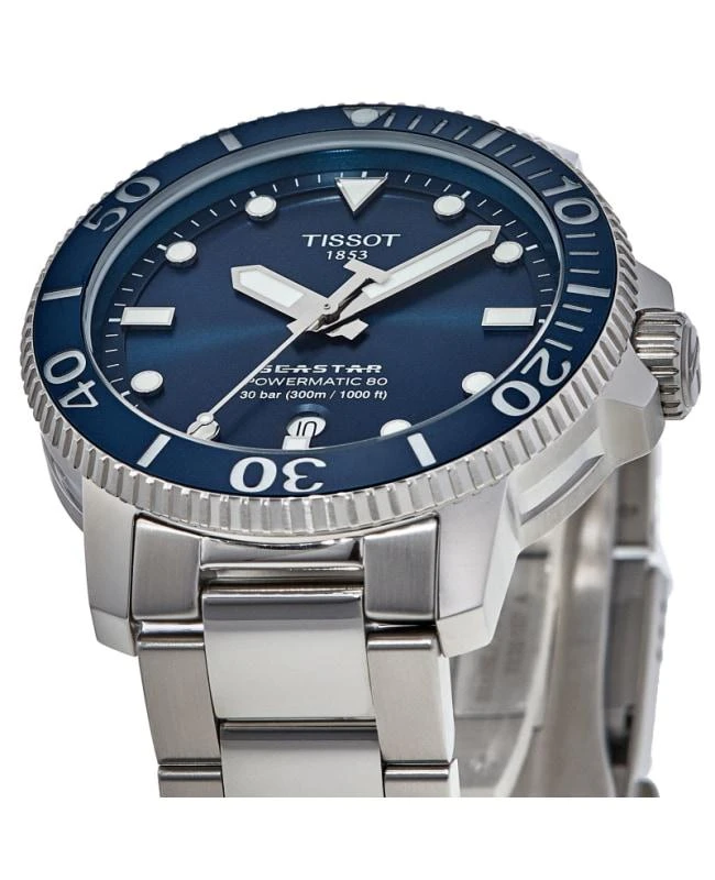 Tissot Tissot Seastar 1000 Automatic Blue Dial Stainless Steel Men's Watch T120.407.11.041.03 2