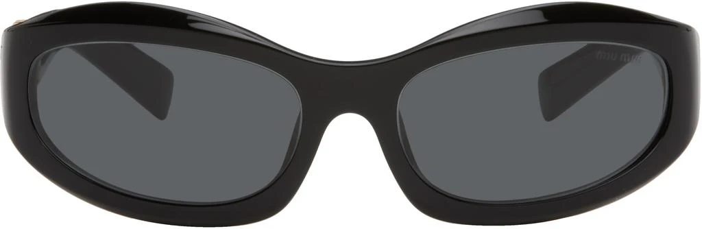Miu Miu Eyewear Black Miu Glimpse Sunglasses 1