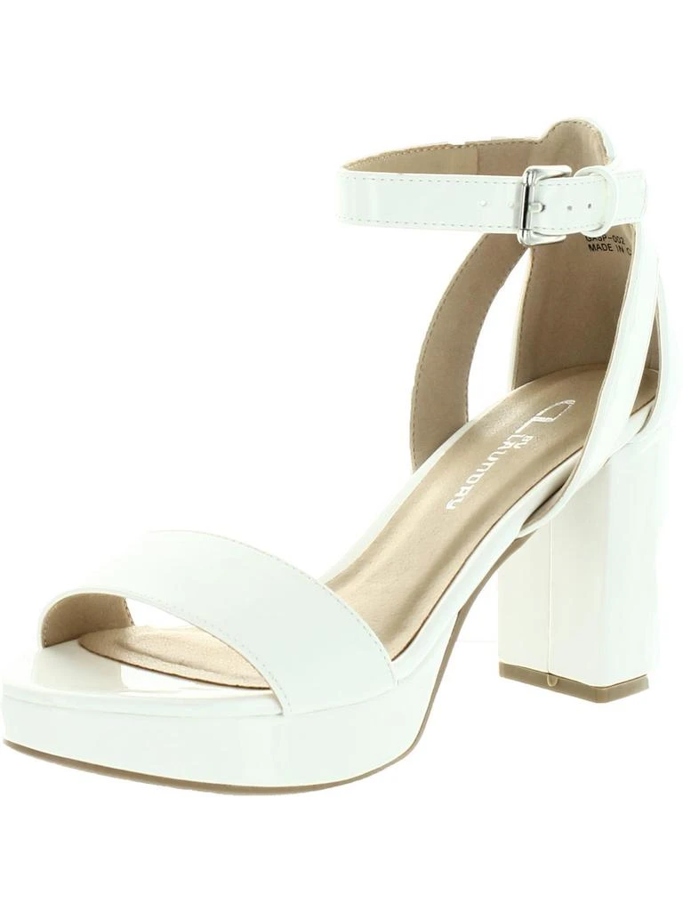 CL By Laundry Go On Womens Ankle Strap Heels Block Heel 6