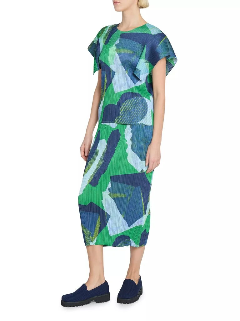 Pleats Please Issey Miyake Interplanetary Meteorite Top - T-Shirts 