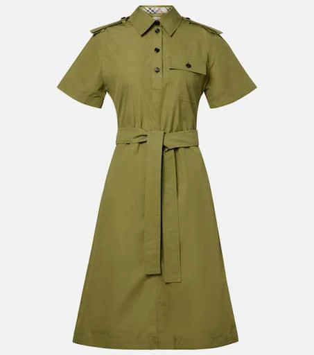 Burberry Belted cotton shirt dress 1