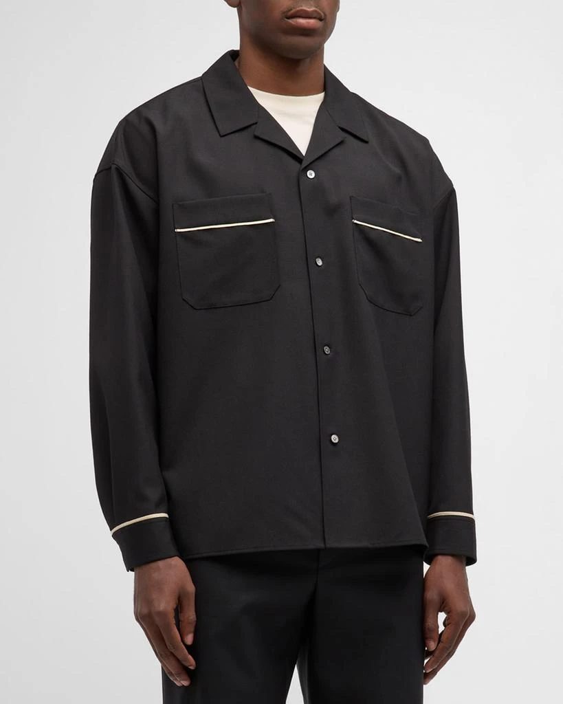 FRAME Men's Piped Pajama Shirt 4