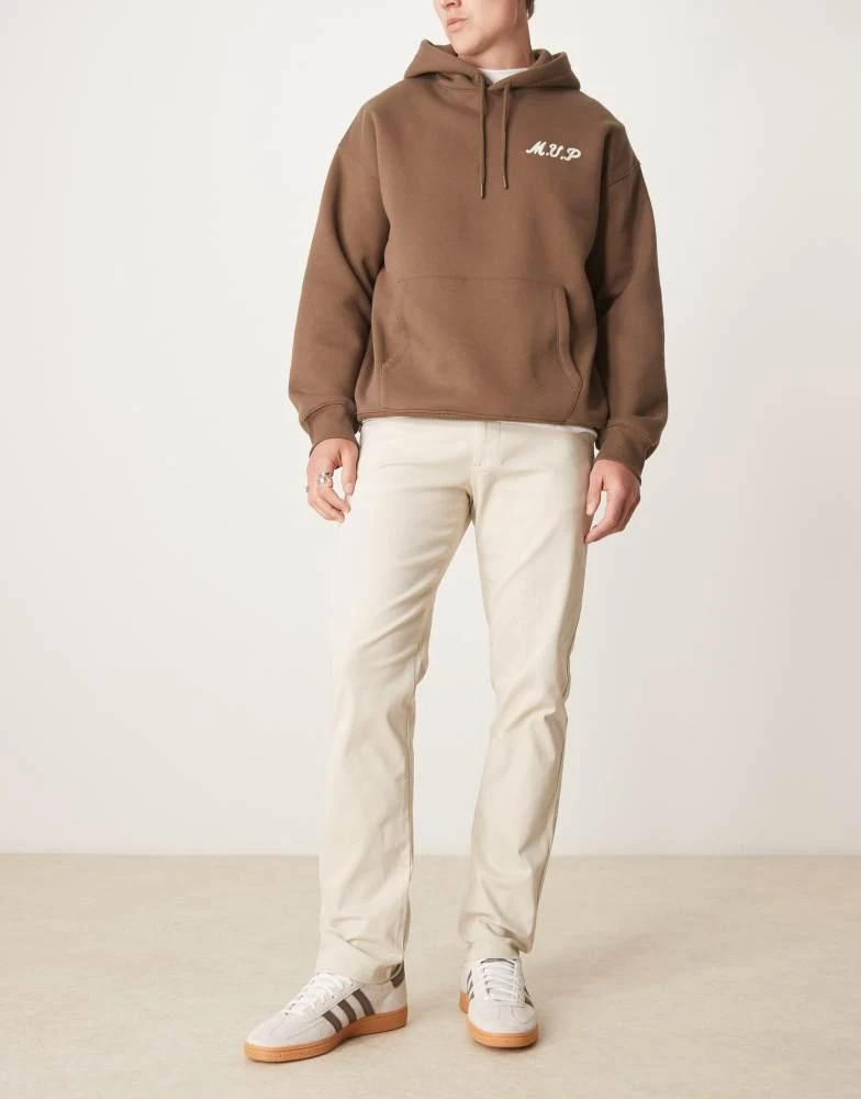 ASOS ASOS DESIGN slim fit chinos in stone 1