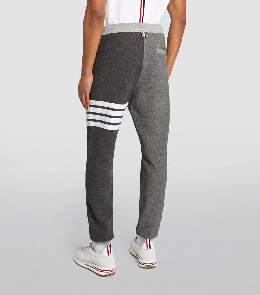 Thom Browne Two-Tone 4-Bar Sweatpants 4