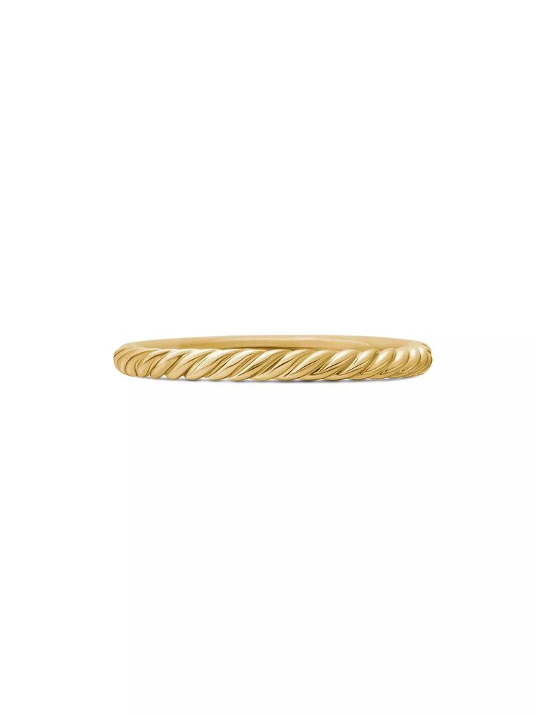 David Yurman Cable Collectibles Stack Ring in 18K Yellow Gold 5