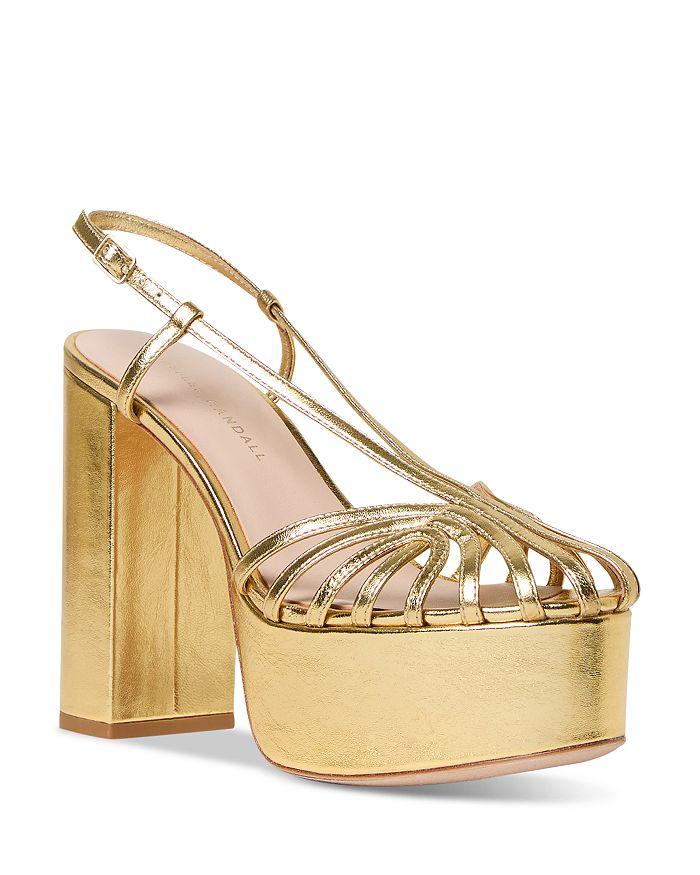 Shop Flossie Mignon Knot Flat Sandal In Champagne on Sale at