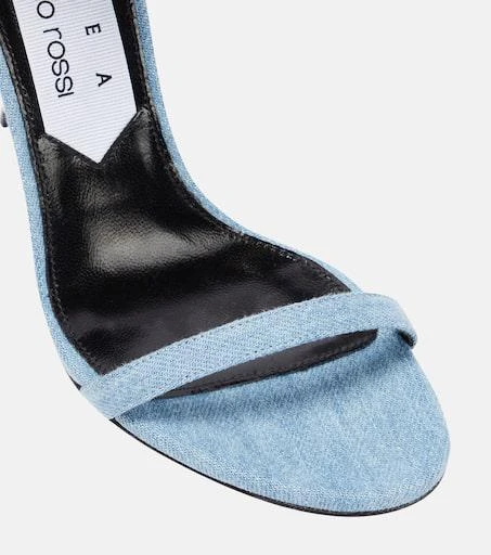 AREA x Sergio Rossi Marquise denim sandals 6