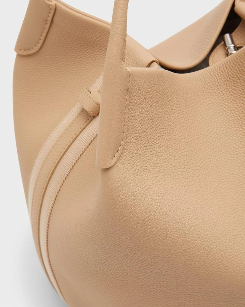 Loro Piana Bale Fine-Grain Leather Crossbody Bag 5