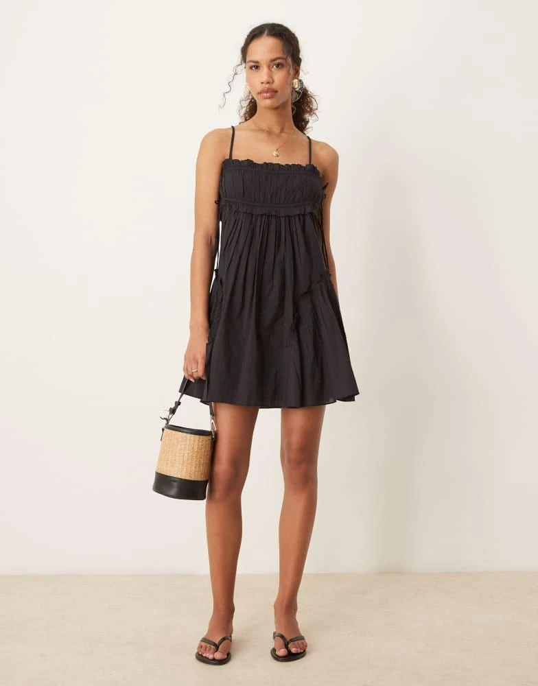 asos black babydoll dress Bisou Babydoll Dress Black Lace LARGE
