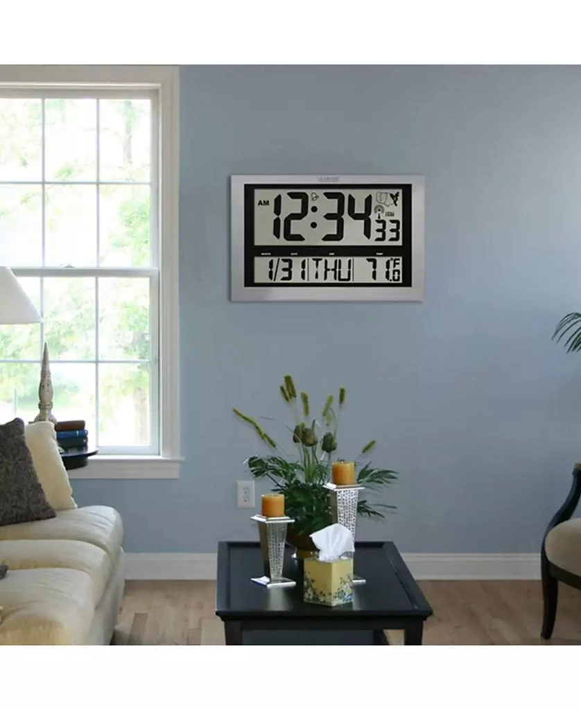 La Crosse Technology Jumbo Atomic Digital Wall Clock with Indoor Temperature 2