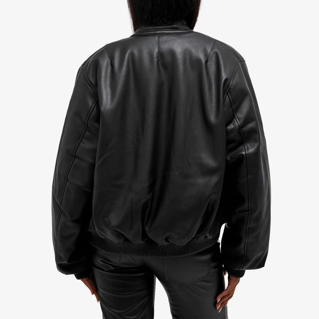 3.Paradis 3.Paradis Vegan Leather Bomber Jacket 3