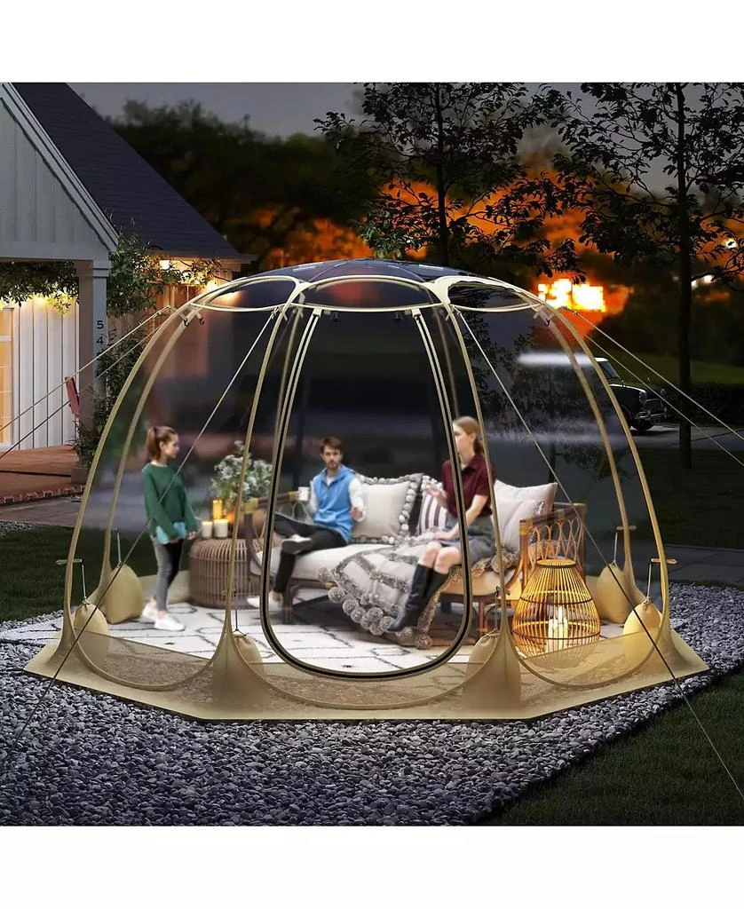 Mecale Clear Bubble Tent Transparent PVC Igloo, Instant Screen House 8