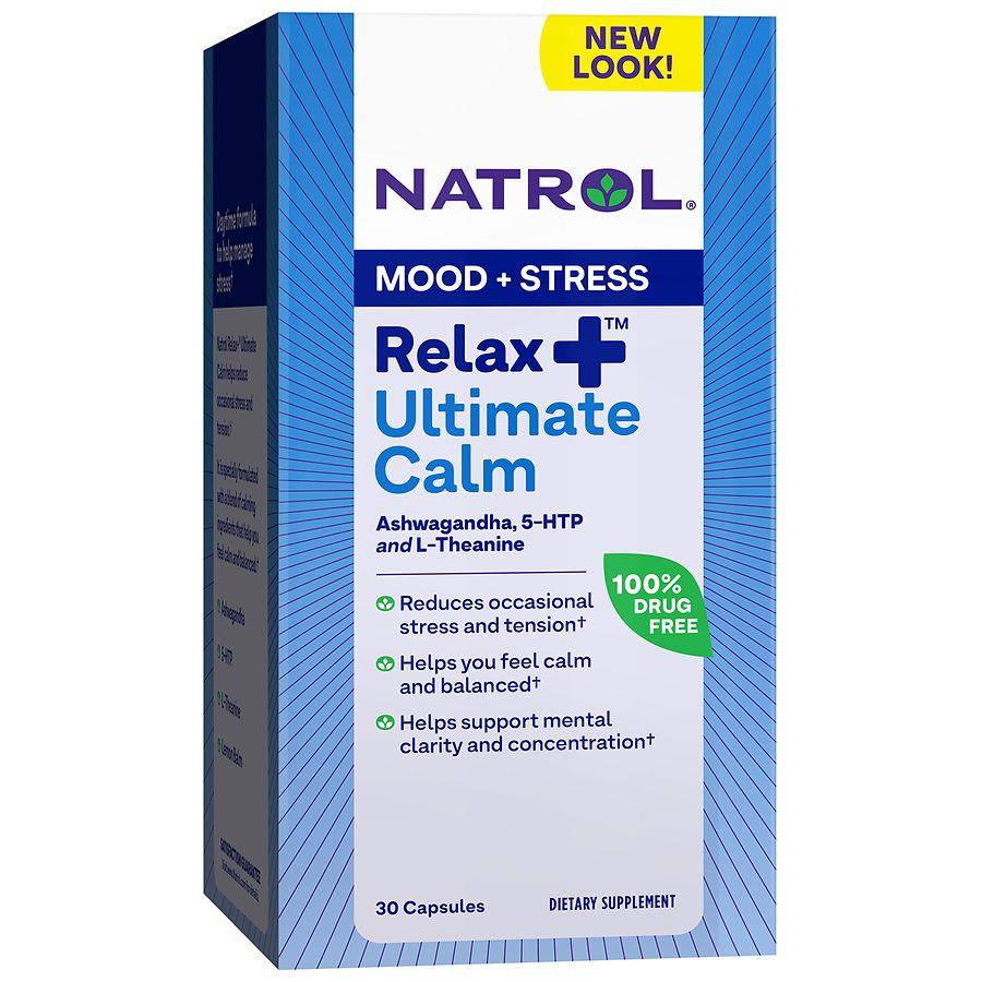 Natrol Relax+ Ultimate Calm, Stress Relief, Capsules