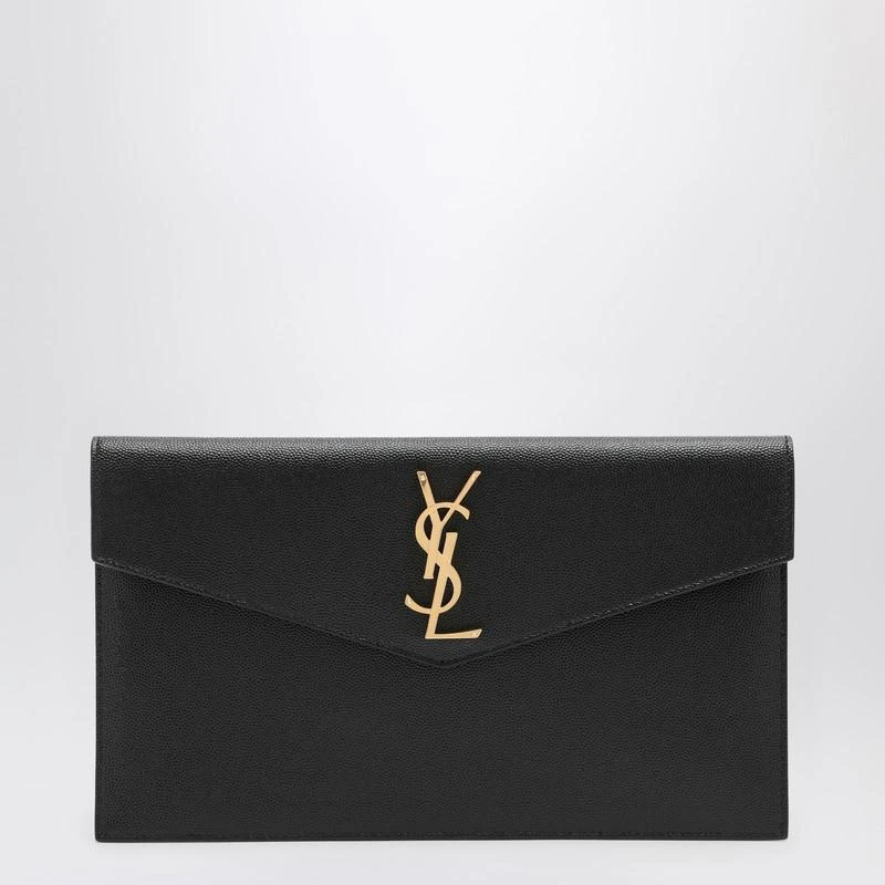 Yves Saint Laurent Black Uptown Cassandre clutch 1