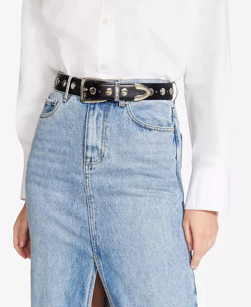 Steve Madden Women's Studded Faux-Leather Belt 3