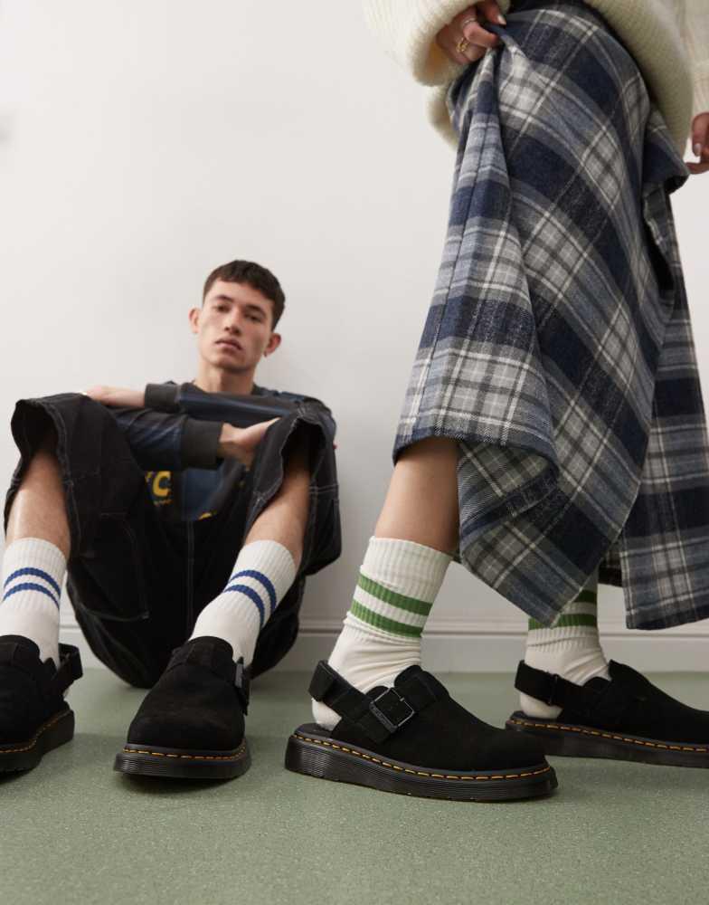 Dr. Martens Dr Martens unisex Jorge II mules in black suede
