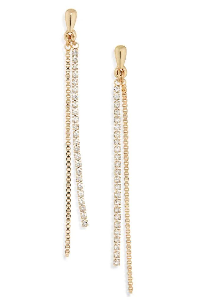 Nordstrom Crystal Chain Drop Earrings