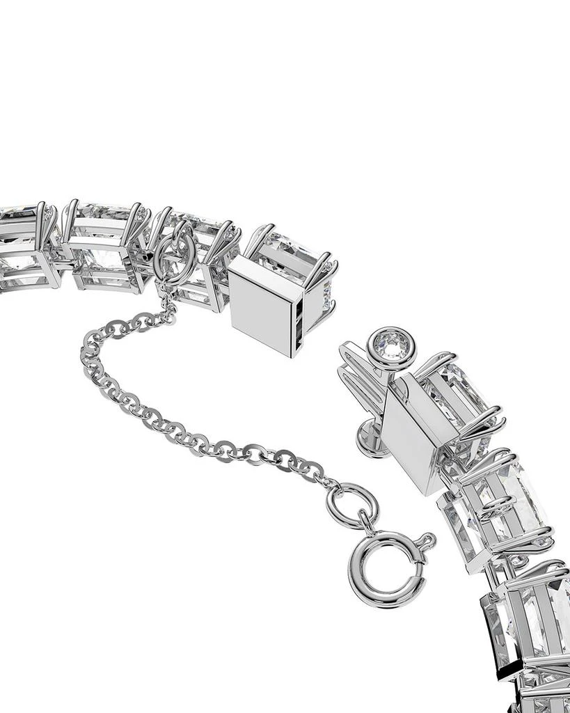 Swarovski Matrix Square Crystal Flex Bracelet in Rhodium Plate 3