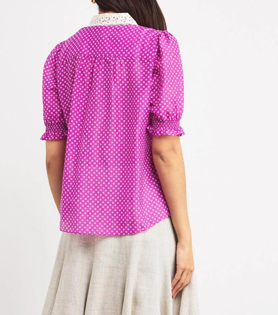 ME+EM Cotton-Silk Crosses Blouse 4