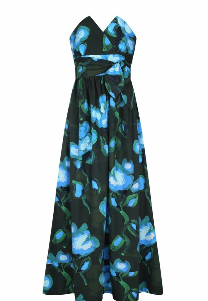 De Loreta Charro Dress In Recuerdos Verde