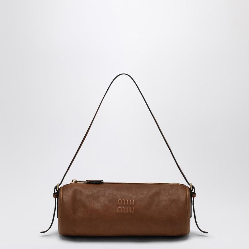 【関税&送料込】Miu Miu Black Nappa Leather Avenue Shoulder Miu Miu Black nappa leather Avenue shoulder bag - Shoulder