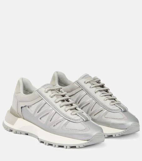 MAISON MARGIELA Leather-trimmed low-top sneakers 1
