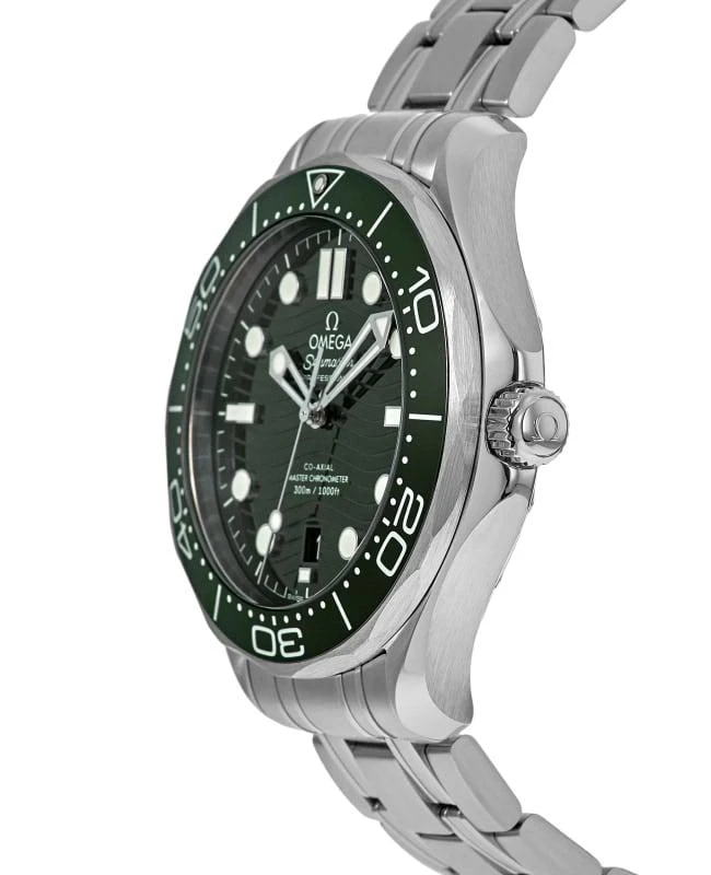 Omega Omega Seamaster Diver 300M Automatic Green Dial Steel Bracelet Men&apos;s Watch 210.30.42.20.10.001 3