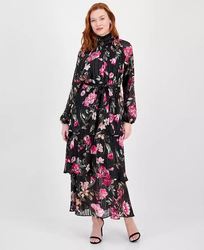 RACHEL Rachel Roy Women's Mae Printed Tiered Maxi Dress