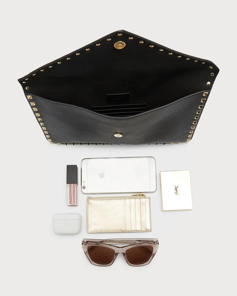 Valentino Rockstud Large Envelope Clutch Bag 8