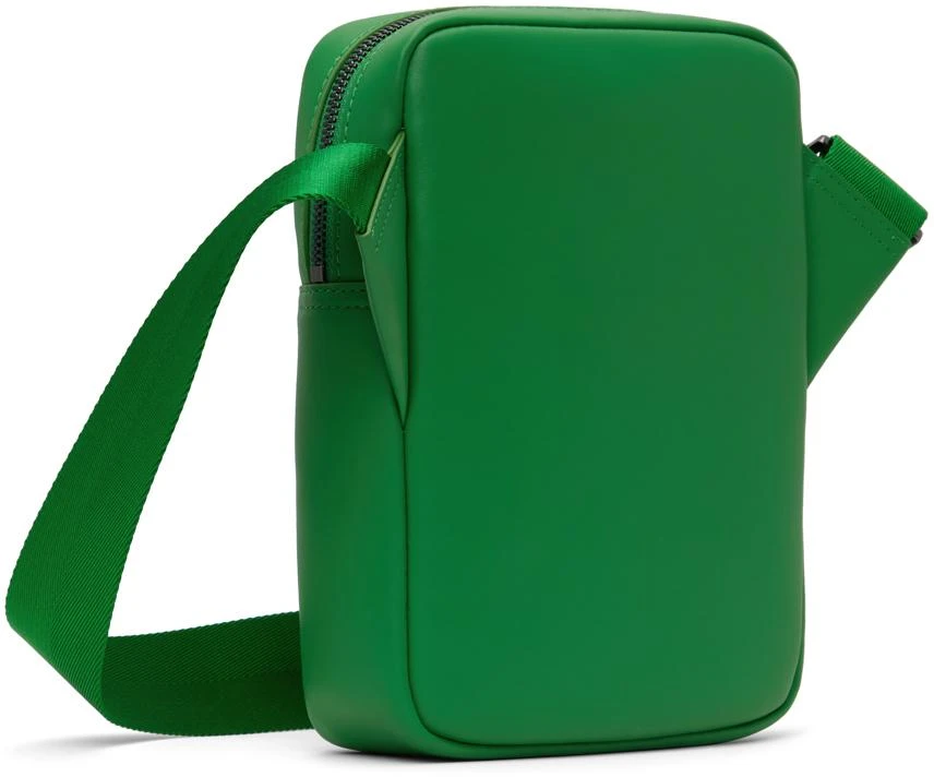 Lacoste Green Leather Monogram Vertical Bag 3