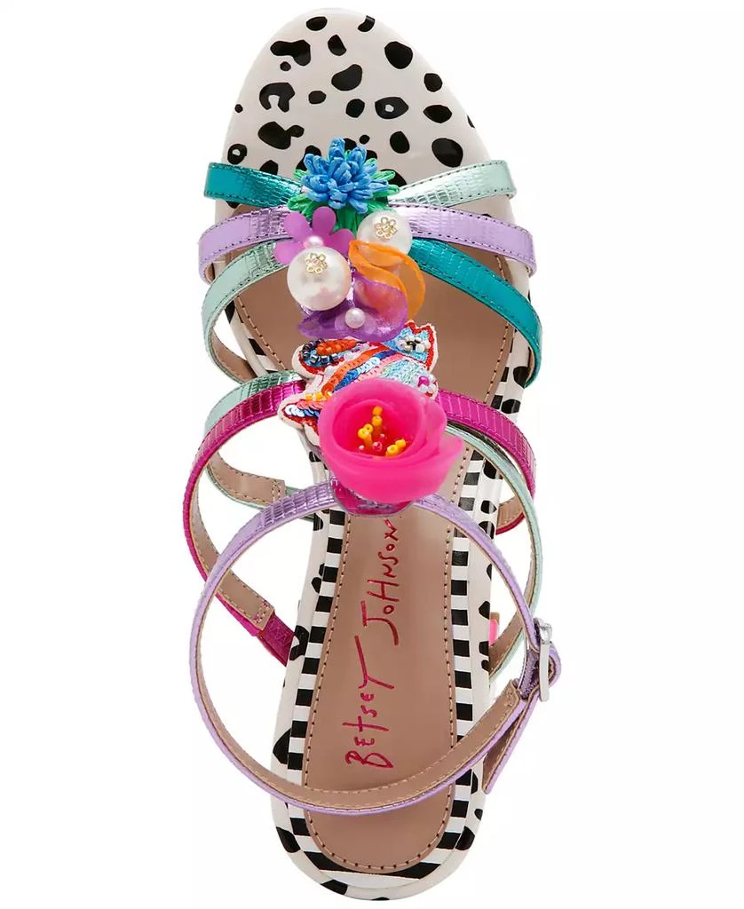 Betsey Johnson Women's Azallia Embellished Strappy Dress Sandals 4