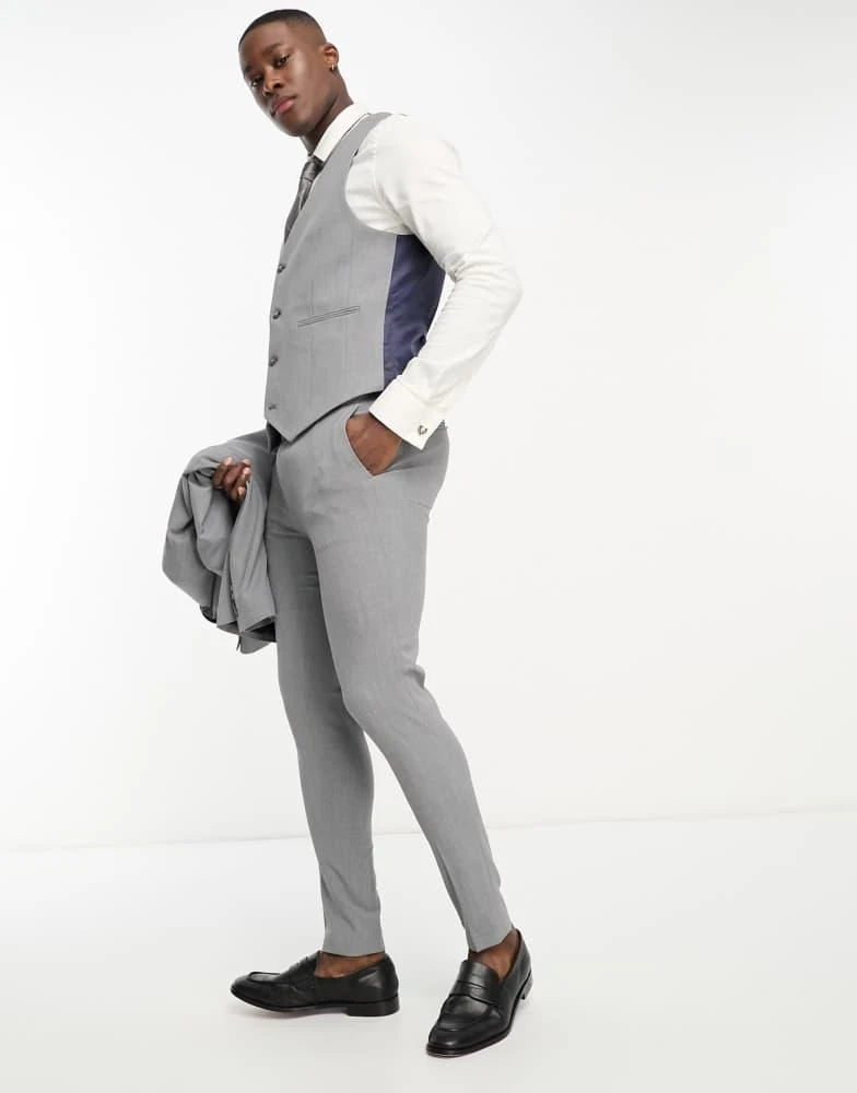 ASOS ASOS DESIGN super skinny suit trousers in grey 5