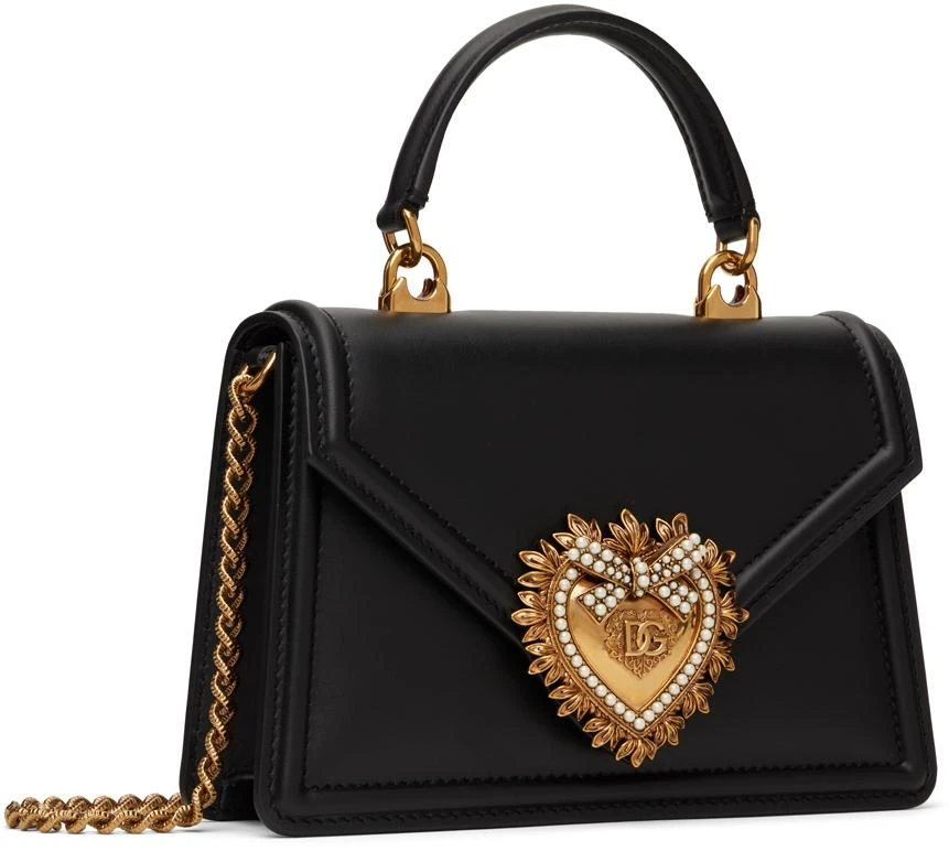 Dolce & Gabbana Black Small Smooth Calfskin Devotion Bag 2