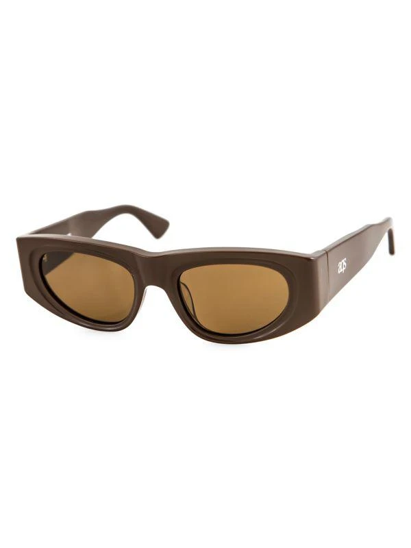 AQS Valentina 55MM Rectangle Sunglasses 2