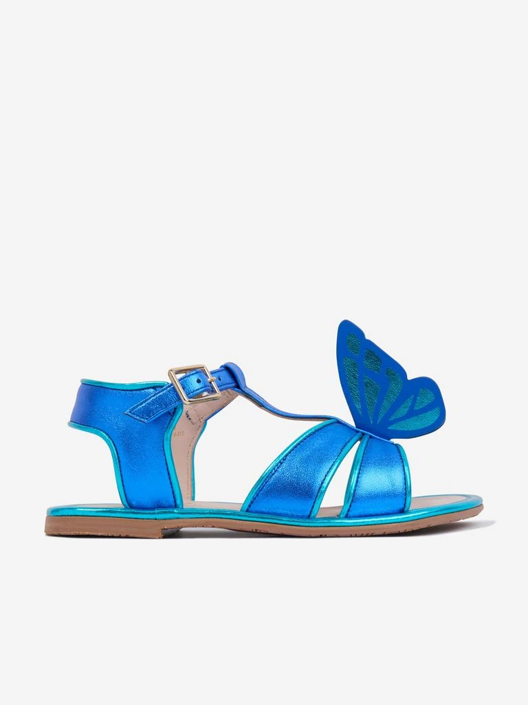 Sophia Webster Girls Leather Celeste Sandals in Blue 1