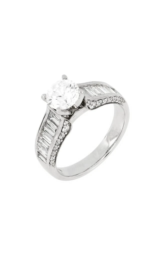 Bony Levy Mixed Diamond Engagement Ring Setting 1