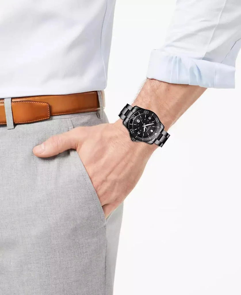 Swiss Army Men's Swiss Maverick Black Edition Black PVD Stainless Steel Bracelet Watch 43mm 5