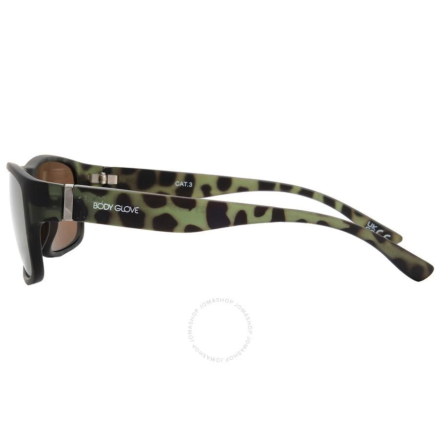 Body Glove BGSPT 2002 Gold Rectangular Unisex Sunglasses 10263819.CGR GRNGLD 3