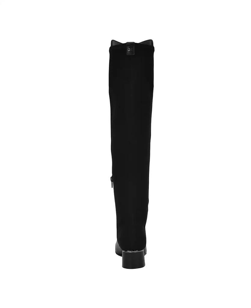 Calvin Klein Women's Pemmie Block Heel High Shaft Dress Boots 4