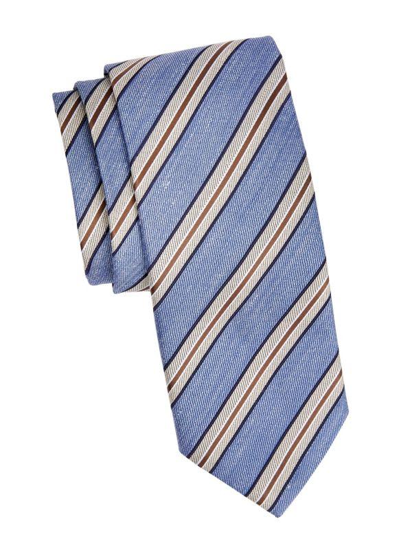 Canali Striped Silk Tie