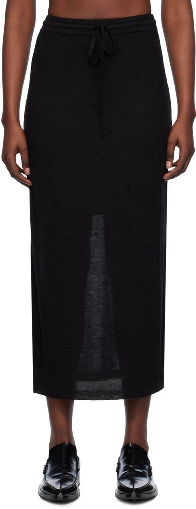 LAUREN MANOOGIAN Black Layer Maxi Skirt 1
