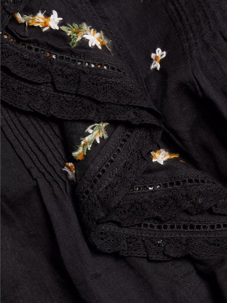 DÔEN Hettie Floral Pin-Tucked Cotton Top 7