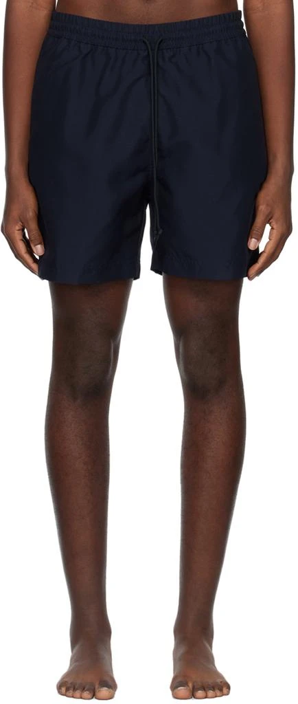 Carhartt WIP Navy Chase Swim Shorts 1