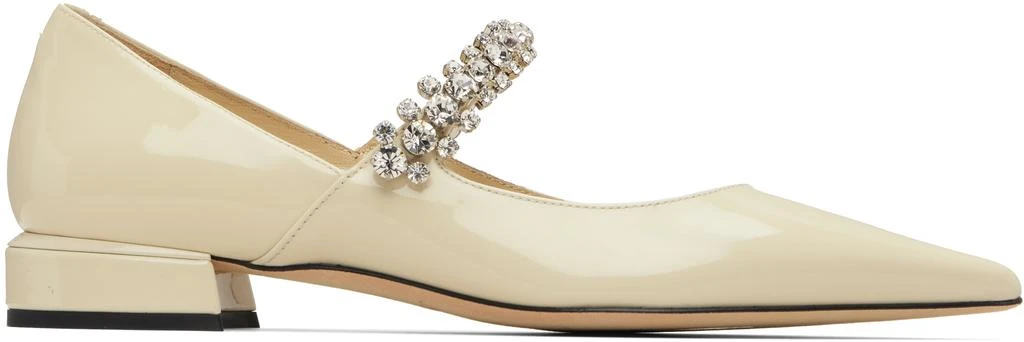Jimmy Choo Off-White Bing Ballerina Flats