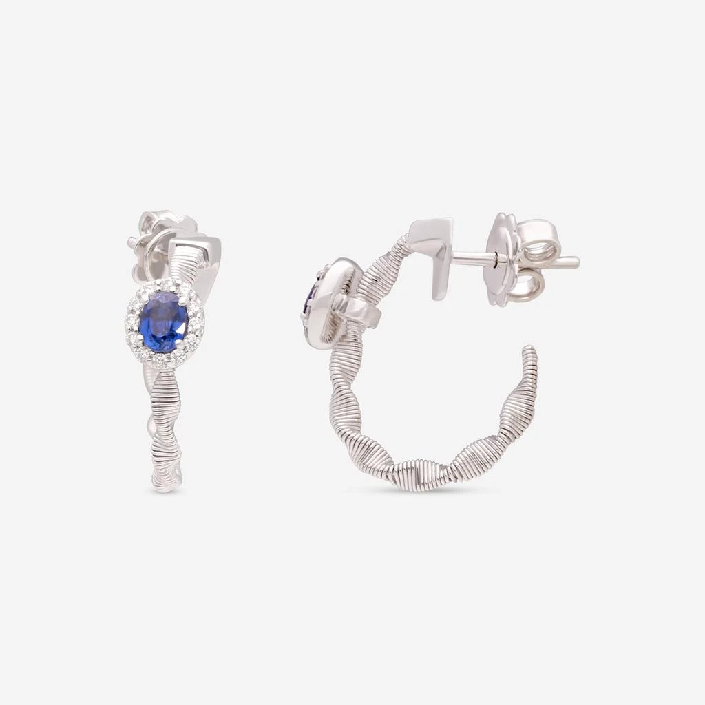 Giloro Giloro 18K White Gold Sapphire Drop Earrings 17193-43Z 3