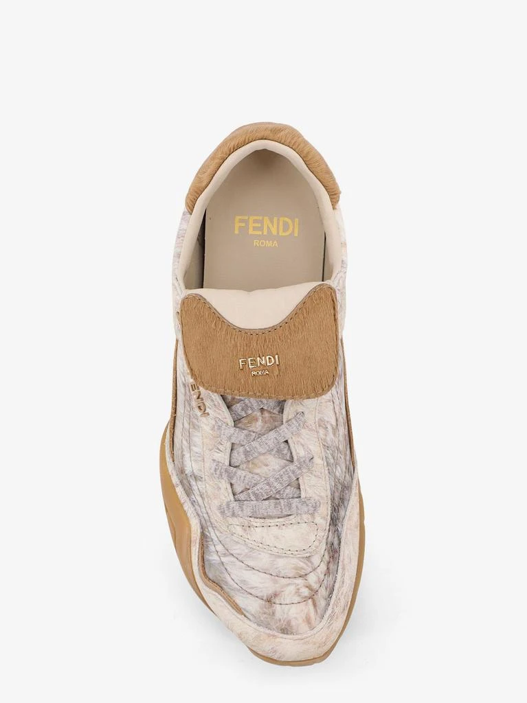 Fendi Wave Pulse leather and fabric sneakers 5